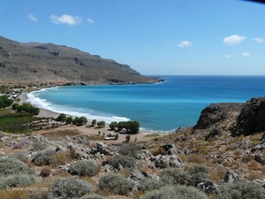 The amazing view to the bay of Kato Zakros Crete