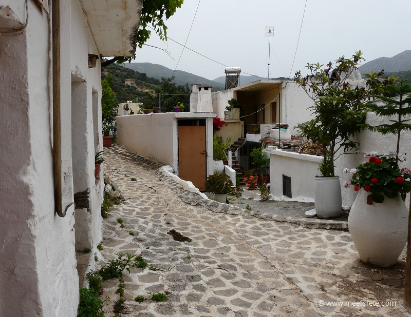 Gassen im Dorf Fodele Kreta
