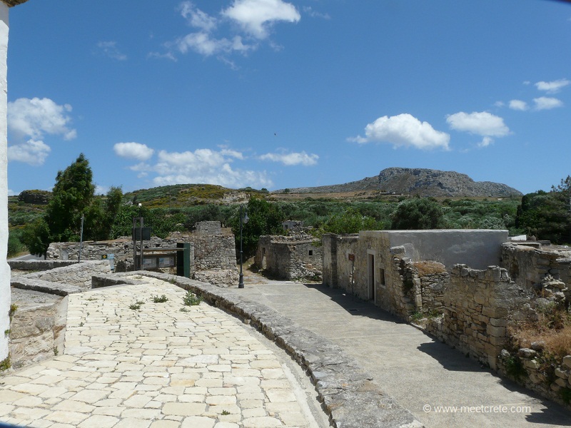 Abandoned village Etia village in Crete