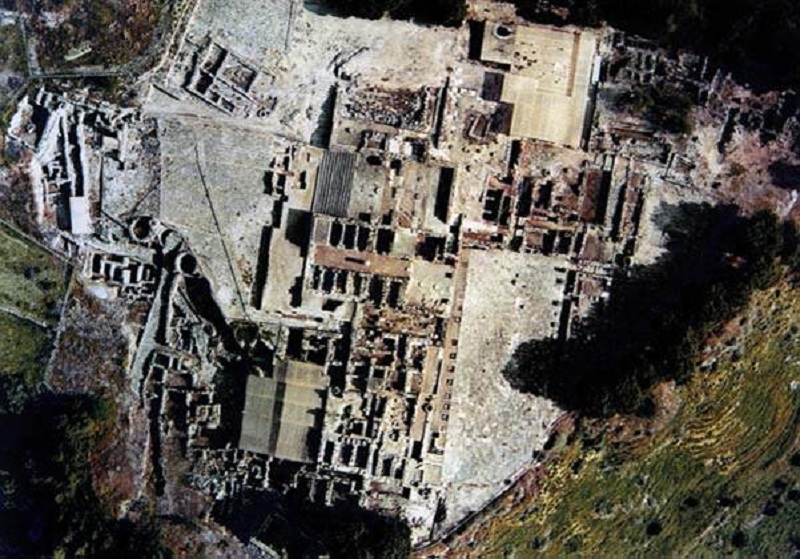 Luftaufnahme Phaistos Kreta