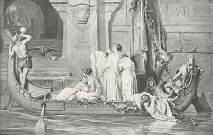 Die Königstochter Ariadne, das Ungeheuer Minotaurus und Theseus