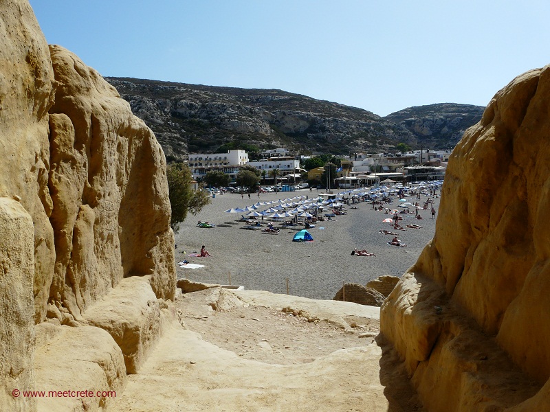 The ancient city of Matala Crete