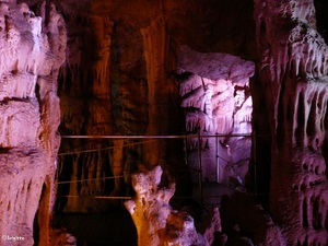 In the stalactite cave of Sfendoni in Zoniana