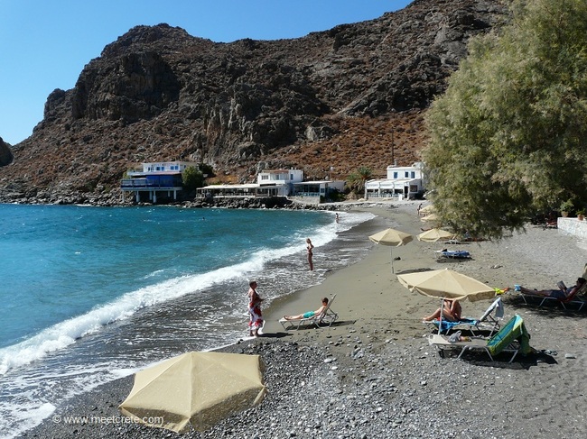 Strand an der Westseite von Lentas an der Südküste Kretas