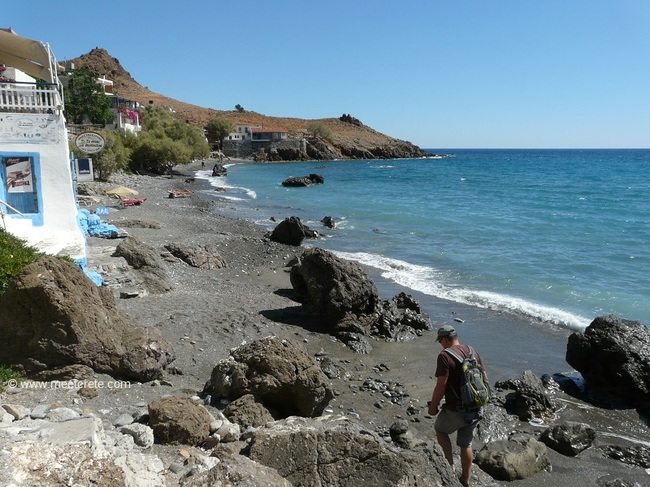 Strand an der Ostseite von Lentas an der Südküste Kretas