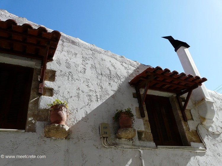 Dorf Tylissos in der Nähe von Heraklion