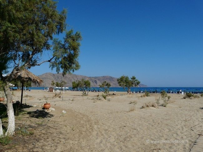 Georgioupolis beach at the north coast of Crete