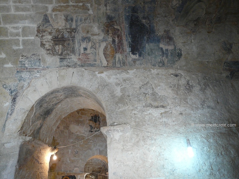 Frescoes in the Byzantine church Archangel Michael in Episkopi Crete